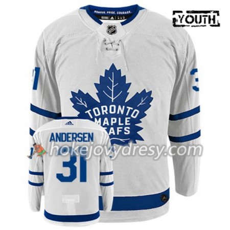 Dětské Hokejový Dres Toronto Maple Leafs FREDERIK ANDERSEN 31 Adidas Bílá Authentic